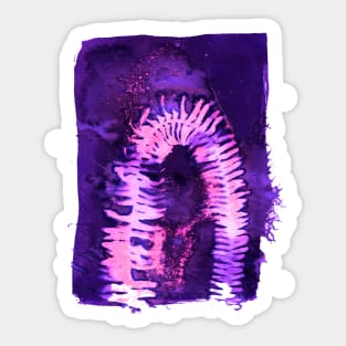 Fern Rainbow (purple) Sticker